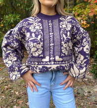 Load image into Gallery viewer, Vintage puff sleeve sweater
